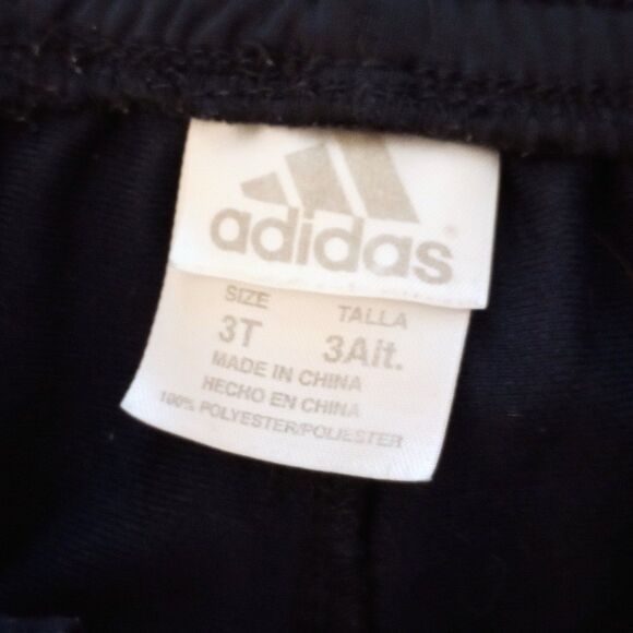 Adidas Navy Blue/Orange Athletic Pants sz 3T Boys - Picture 4 of 4